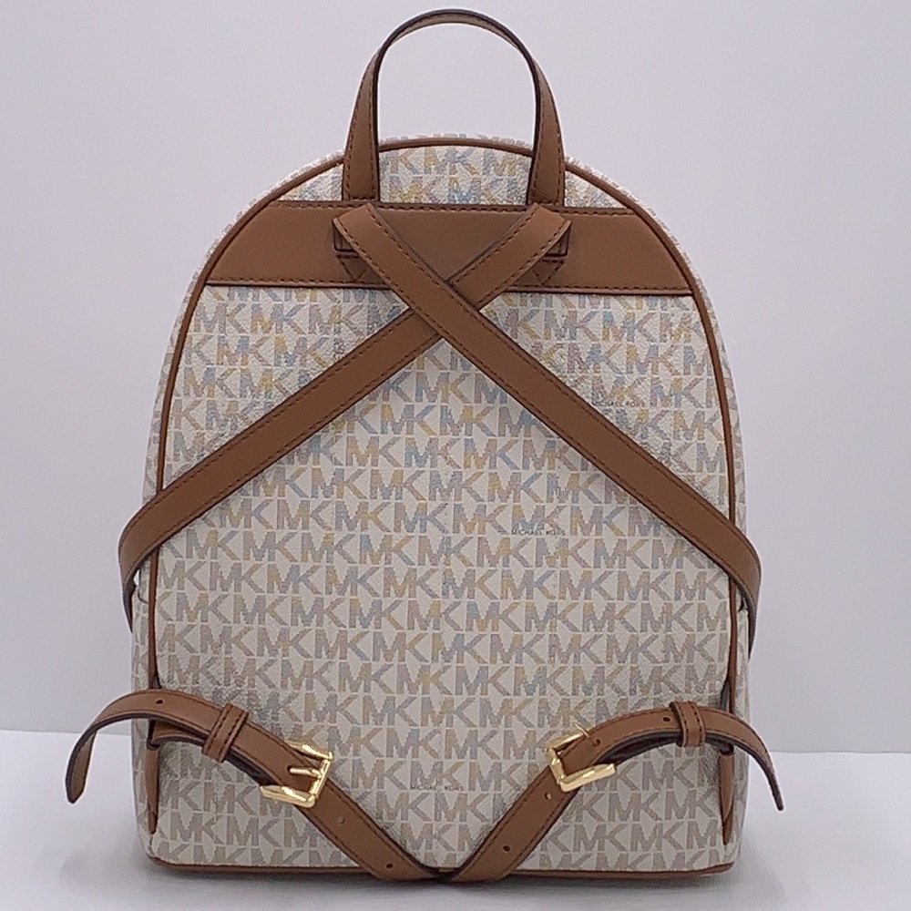 MICHAEL KORS Kenly Medium Backpack Signature Vanilla Bag - Picture 3 of 16